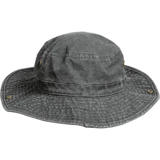 Washed Cotton Outdoor Hat Grey Display